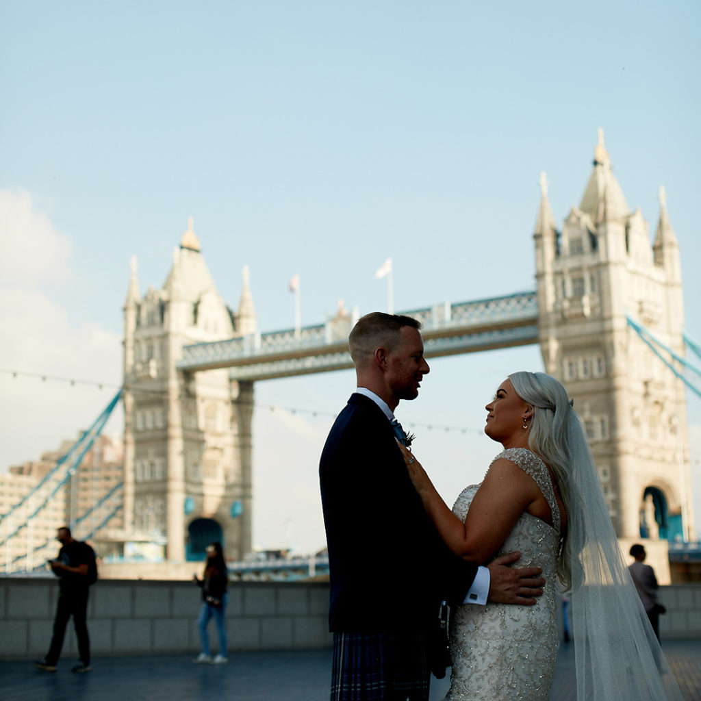 Wedding photographer at the Shard London